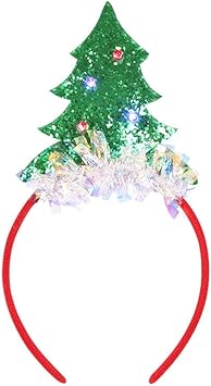 Amazon Com Hotrain Christmas Headbands Mini Xmas Tree Hat Sequin