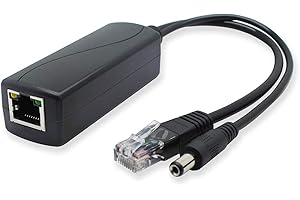 ANVISION Gigabit PoE Splitter, 48V to 12V 2A, for Security Camera, AP, Voip and More, AV-PS12-G