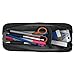 LIHIT LAB Large Capacity Zipper Long Pencil Case For School Office College, Big Capacity Pencil Bag Holder Adults Teen Boys Girls, Travel Cosmetics Storage, Navy Camo (A7552-132)