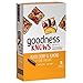 goodnessKNOWS Peach, Cherry, Almond & Dark Chocolate Gluten Free Snacks Square Bars 5-Count Box (Pack of 6)