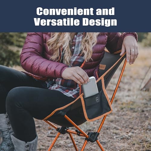 TREKOLOGY YIZI GO Portable Camping Chairs 2Pack - Compact Ultralight Folding Backpacking Chairs, Small Collapsible Foldable Packable Lightweight Backpack Chair in a Bag for Outdoor, Camp, Picnic