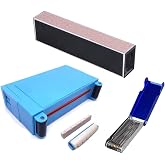 TUOREN Electric Acoustic Guitar Part DIY Tools Kit with Grinding Sander Sanding Beam Leveler Slotting Files for Guitar Nut And Bridge Saddle