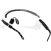 UKNOW Safety Glasses Over Eyeglasses, Anti Fog Safety Goggles ANSI Z87.1, Adjustable Protective Eyewear