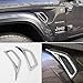 JeCar Fender Vent Cover Trim for 2018-2023 Jeep Wrangler JL JLU Sport Sahara Rubicon Willys & Unlimited & Gladiator JT Chrome Accessories
