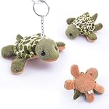 Gloveleya Green Sea Turtle Ocean Animal Stuffed Keychain Toys
