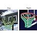 ZILONG Glow in The Dark Basketball Net Portable Sun Powered Sports Nylon Basketball Hoop Net