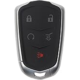 Dasbecan Key Fob Keyless Entry Compatible with Cadillac XT4 XT5 XT6 2020 2021 2022 2023 Smart Remote Control Replacement 5 Buttons Replace# FCC ID: HYQ2ES P/N:13522879 3544052 433 MHz