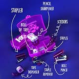 Tinc Mini Stationery Set Pink – Tape Dispenser, Scissors, Stapler, Hole Punch view 4