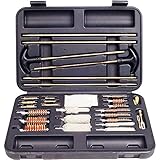 Universal Gun Cleaning Kit for All Guns - Handgun (Pistol, Revolver), Shotgun and Rifle Cleaning Kit - Sturdy Brass Tips