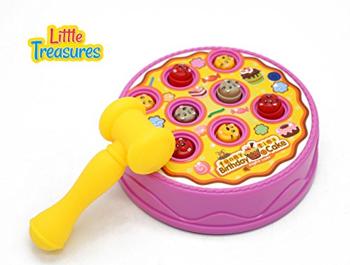 Birthday Cake Arcade Game - Hammer Pounding toy for Kids Fun Playtime