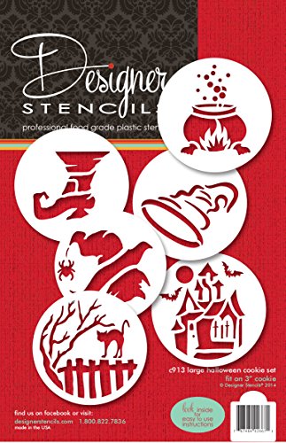 Large Halloween Cookie Stencil Set by Designer Stencils