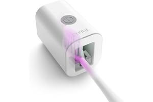 ENNVA UVC Toothbrush Sanitizer Case, Toothbrush Sterilizer, Rapid sanitize, Rechargeable & Portable Fits All Electric and Manual Toothbrushes,Safety Feature for Home and Travel