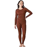 LAPASA Womens 100% Merino Wool Base Layer Set Lightweight & Midweight Thermal Underwear Long John Top & Bottom Warm L58/L91