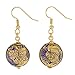 GlassOfVenice Murano Glass Ca D'Oro Earrings - Cobalt Blue