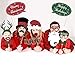 Real Glitter Christmas Photo Booth Props Kit - Large Size, No DIY Required, 21Pcs - Funny Christmas Party Supplies