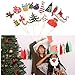 LLOP Christmas Props, 66 Pieces Christmas Photo Booth Props Kit, DIY Xmas Decorations Party Favors Supplies Years Children Birthday, Pose Sign Santa Claus Deer Horn Hat