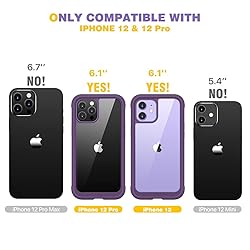 Diaclara Designed for iPhone 12/12 Pro Case, Full