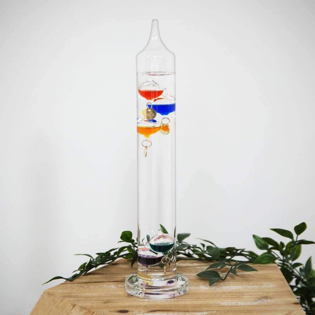 Widdop Bingham Galileo Thermometer 33cm Multi Colour 5 bulbs 16-26 C G107