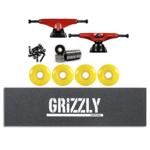 TENSOR Trucks MAG Slider RED 5.0 51mm 012 Yellow Wheels Griz