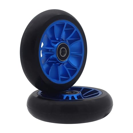 aibiku 2 Stück * 110mm Stunt Scooter Rollen passend für Apollo/Albott / Cox Swain/HUDORA / Fuzion Stunt Scooter - mit ABEC 9 