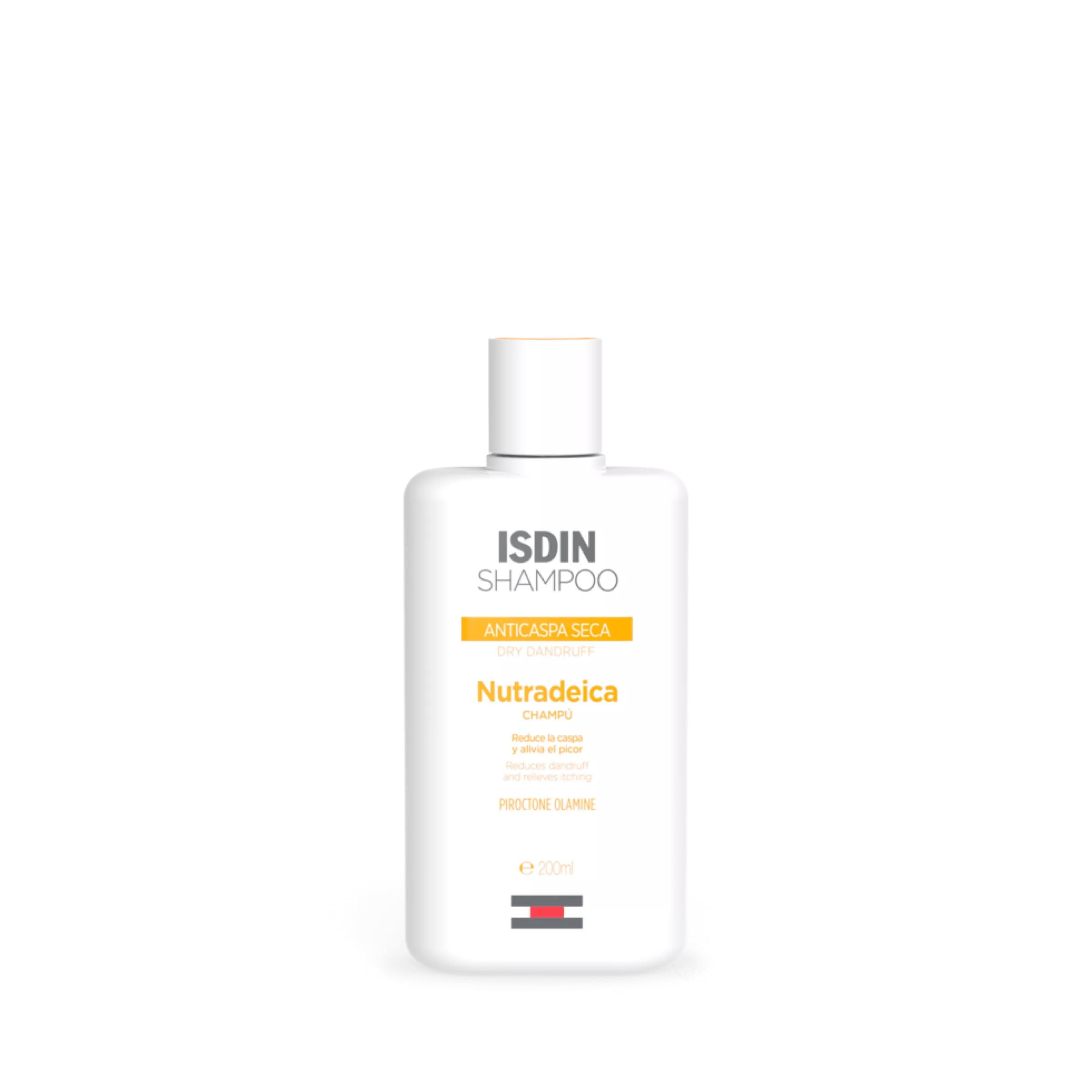 Isdin Nutradeica Dry Anti-Dandruff Shampoo, Reduces Dandruff and Relieves Itchy Hair Leather 1 x 200 ml