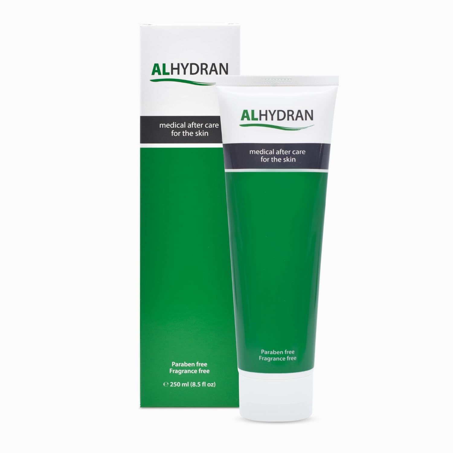 Alhydran After Care for The Skin | Scars, Dry Skin, Eczema, Itching, Burn Wounds and Skin Problems After Radiotherapy or Surgery, 250ml