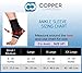 Copper Compression Recovery Ankle Sleeve - Guaranteed Highest Copper Content Infused Ankle Brace Wrap Sock Stabilizer for Men and Women. Wear to Support Stiff and Sore Muscles and Joints. Fit for Men and Women - XL