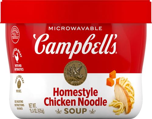 CAMPBELL’S HOMESTYLE CHICKEN NOODLE SOUP MICROWAVABLE BOWL, 15.4 OZ.