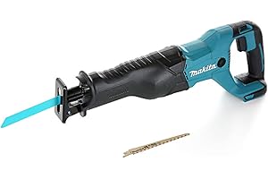 Makita Cordless Reciprocating Saw, XPT Dust Protection, Increased Stroke Length, Low Vibration Design, Fixed Shoe
