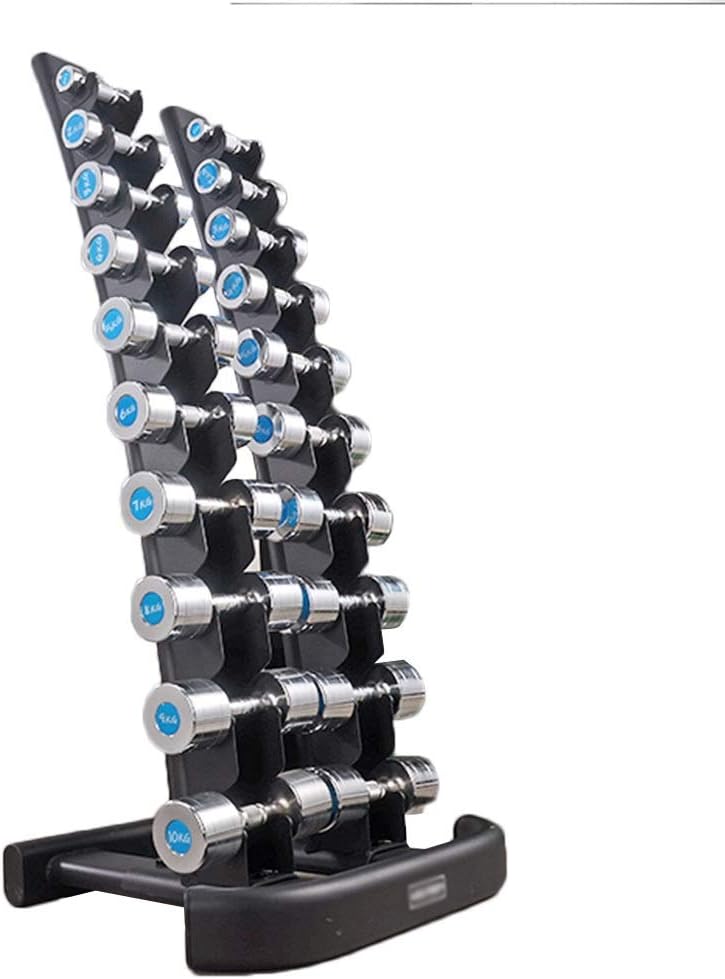 Dumbbell Squat Rack Steel Dumbbell Bracket Household Commercial Dumbbell Display Storage Rack Fitness Equipment Set (Color : Black, Size : 6075140cm)