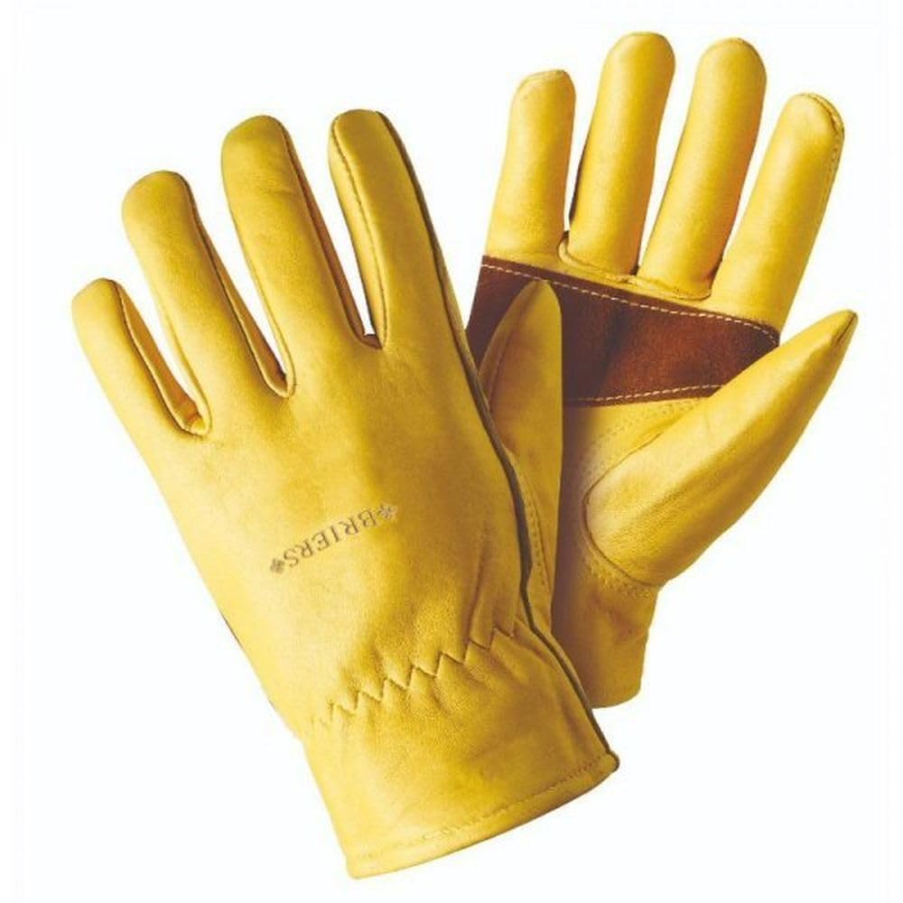 Professional Ultimate Lined Leather Gloves Golden - Medium/Size 8