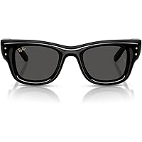 Amazon.com: Ray-Ban A$AP Rocky RB0840S Mega Wayfarer Blacked Out