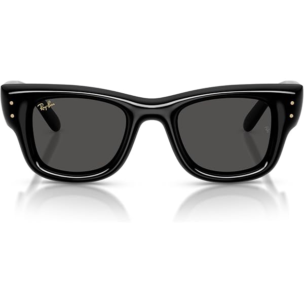 Amazon.com: Ray-Ban A$AP Rocky RB0840S Mega Wayfarer Blacked Out