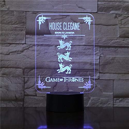 Solo 1 pieza Juego de película Acrílico Ilusión Luz LED 3D 7 colores