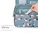 AKIRO Hanging Toiletry Kit Clear Travel BAG Cosmetic Carry Case Toiletry (Flower in Sky Blue)