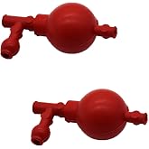 2 Pcs Rubber Pipette Filler | 3 Valves Lab Pipette Filler Bulb, Three Valve Safety Pipette Filler