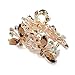 TOOGOO(R) Hair Clamp Claw Clip Metal Crystal Glass Coffee Women Hot 35x65mm