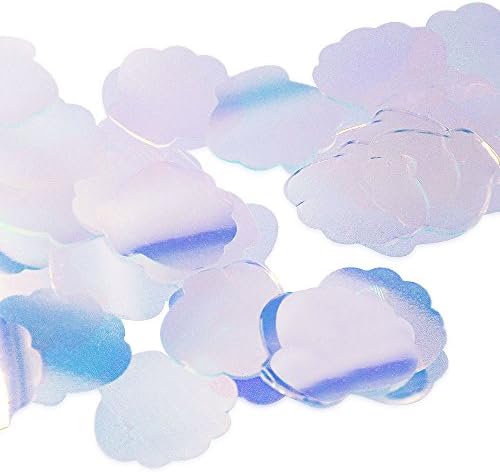 Nautical Confetti, SeaShells Confetti, Iridescence Glitter, Mermaid Party Confetti, for Birthday Party, Baby Shower, Theme Party, 1Inch 50 Grams/Bag