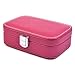 KLOUD City Jewelry Box Organizer Display Storage Case for Travel Home Use, Hot Pink