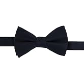 Trafalgar Men's Sutton Solid Color Silk Self-Tie Bow Tie | Silk in a solid color, self-tie; matches most tuxedos and suits, a gift for graduations, proms and weddings.
