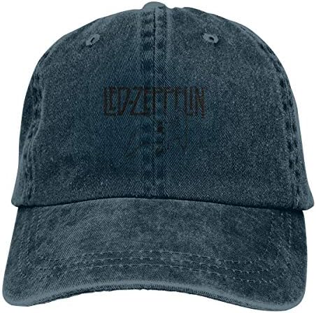 Wons Men Logo Cenefas Cotton Washed Denim Leisure Cap Adjustable Black