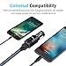 XUZOU Car Charger,Rapid Dual Port 24W 4.8A USB Car Charger Adapte with Apple Lightning Cable to USB Cable for iPhone 7/7 Plus,6/6S/6 Plus/6S Plus,5S/5,iPad,iPod Nano 7(Black)