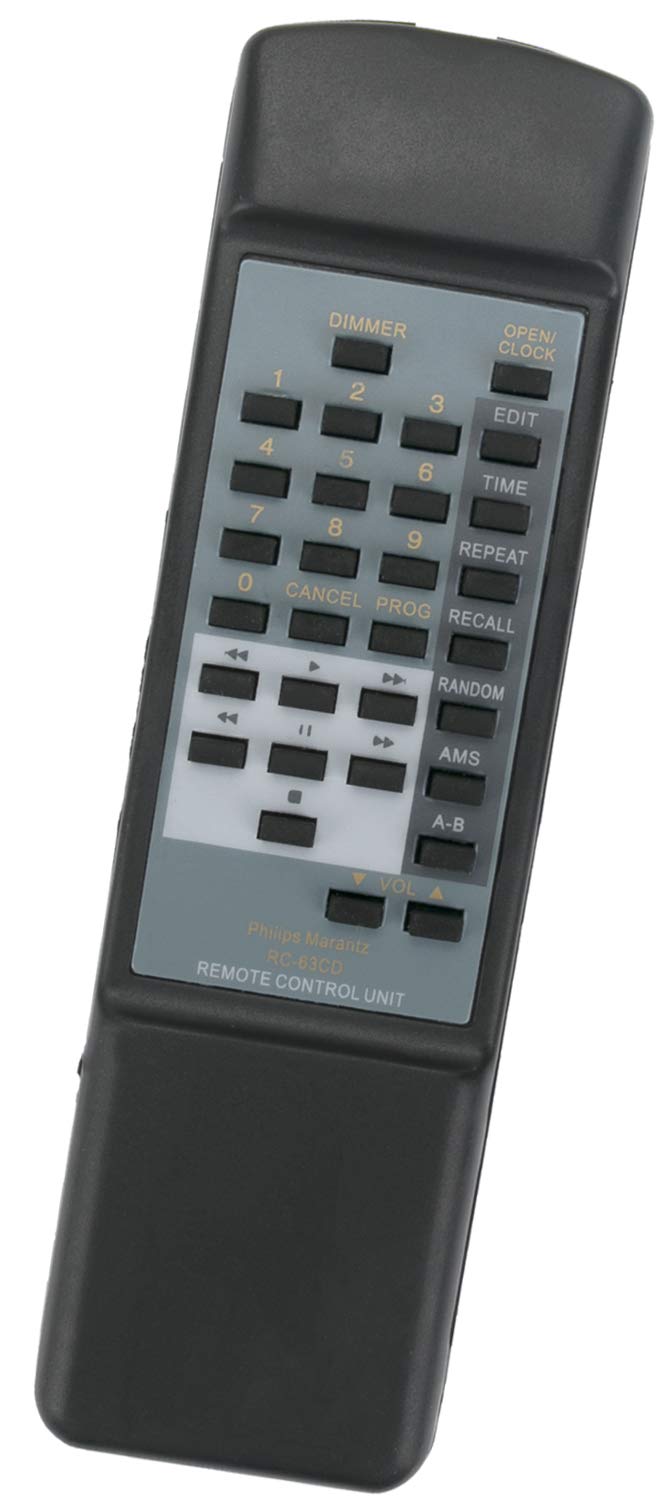 ALLIMITY RC-63CD RC63CD Remote Control Replacement for Philips CD Player CD-7300 RC-48CD CD11LE CD15 CD48SE CD624 CD63SE CD67SE CD7300 RC48CD CD-11LE CD-40 CD-48SE CD-63SE CD-67 CD-67SE CD-74