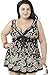 Women's Plus-Size Retro Print Two Piece Pin up Bathing Suits Swimdress