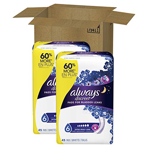 3 Always+Discreet+Incontinence+Ultimate+Overnight