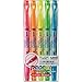 Uni Propus Window Double-Sided Highlighter Pen with 4.0 mm/0.6 mm Twin Tip, 5 Color Set (PUS102T5C)