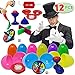 12 PCs Prefilled Easter Eggs with Classic Magic Tricks for Kids Basket Stuffers, Easter Decorations, Easter Egg Hunt Game, Easter Décor Toy, Magic Show, Easter Stuffers Gifts and Party Favors