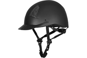 TuffRider Starter Horse Riding Helmet with Carbon Fiber Print Grill | ABS SEI-Certified Protective Equestrian Head Gear