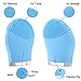 Silicone Facial Cleansing Brush,Waterproof Rechargeable Sonic Face Cleanser and Massager Brush for Makeup, Anti-Aging, Deep Exfoliator and Reduce Acne