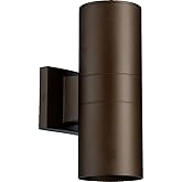 Quorum Lighting 720-2-86, Cylinders Wall Sconce Lighting, 2 Light, Oiled Bronze